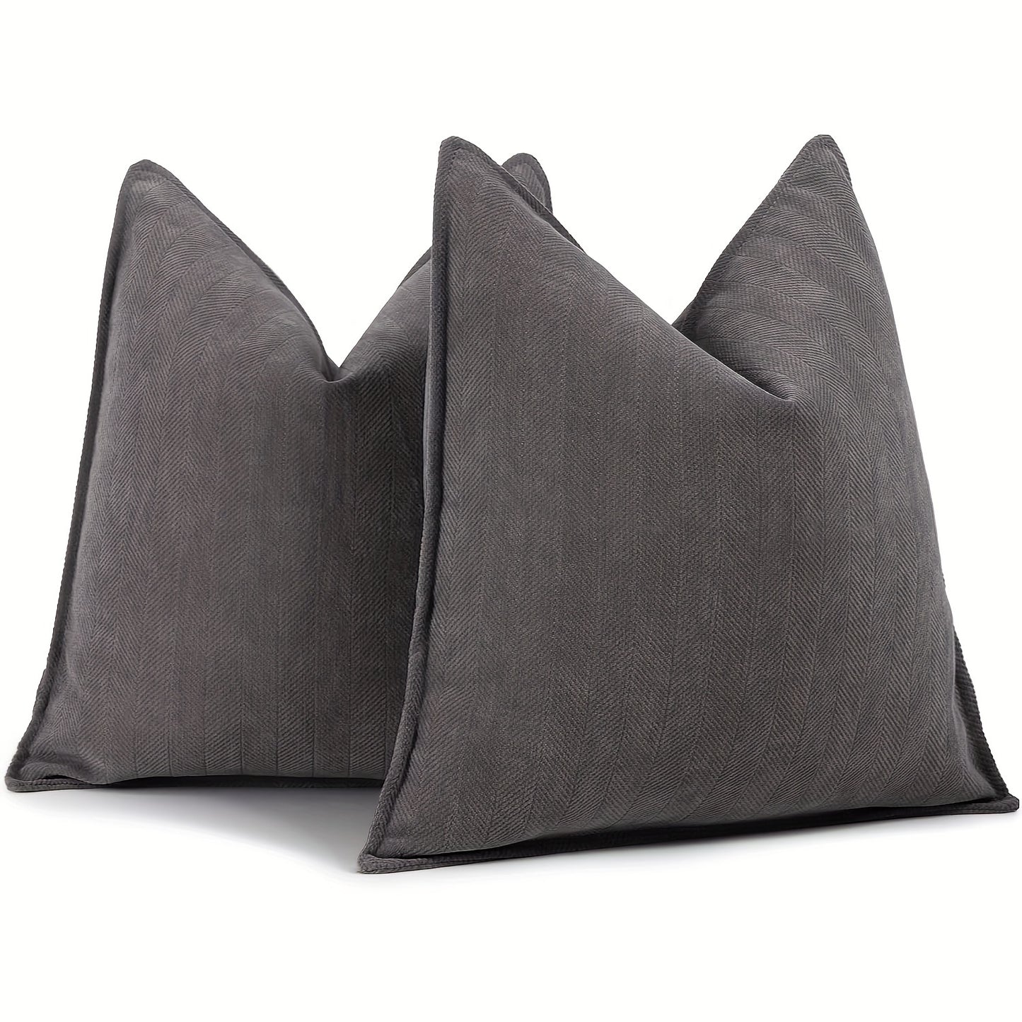2-Piece Chenille Herringbone Pillowcase Set