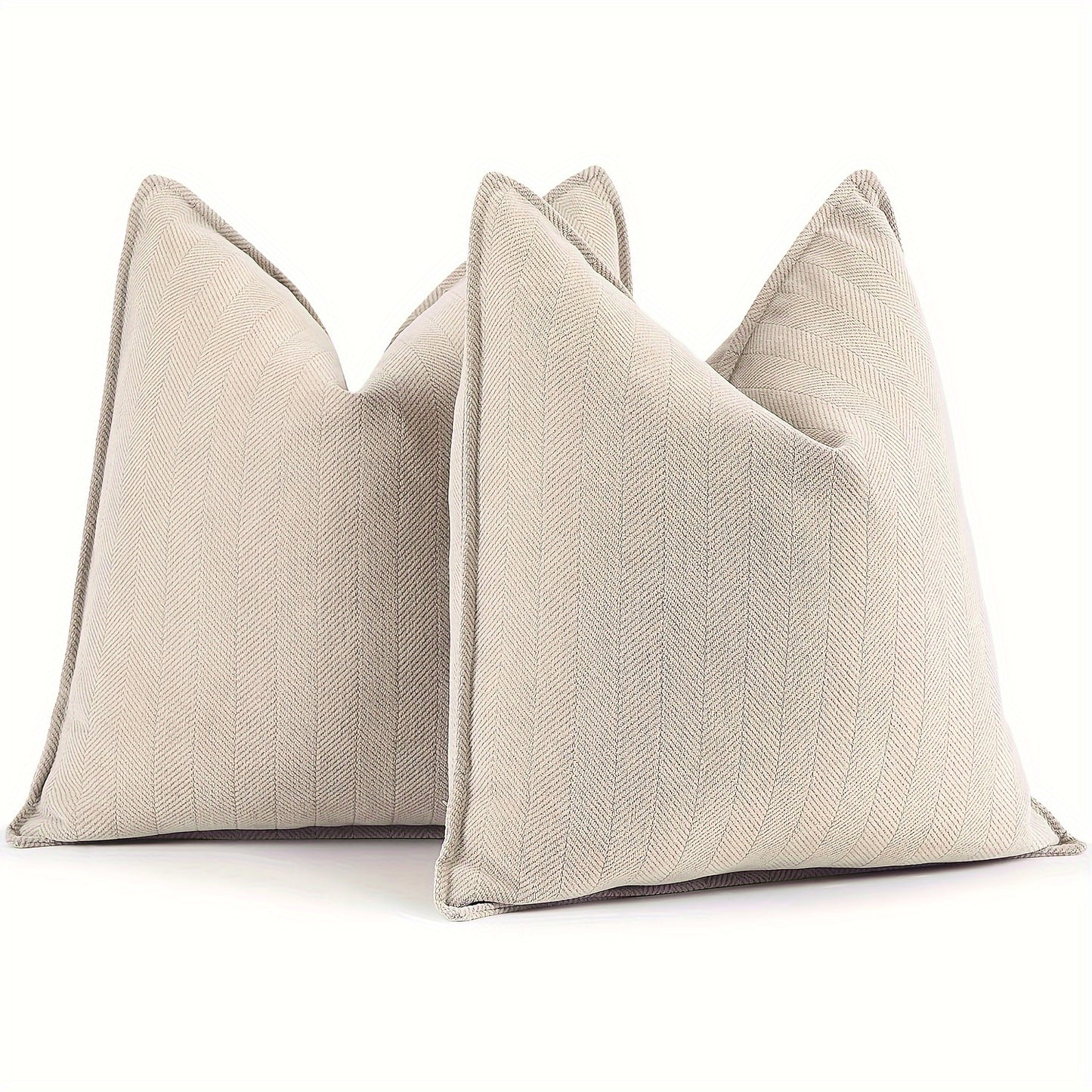 2-Piece Chenille Herringbone Pillowcase Set