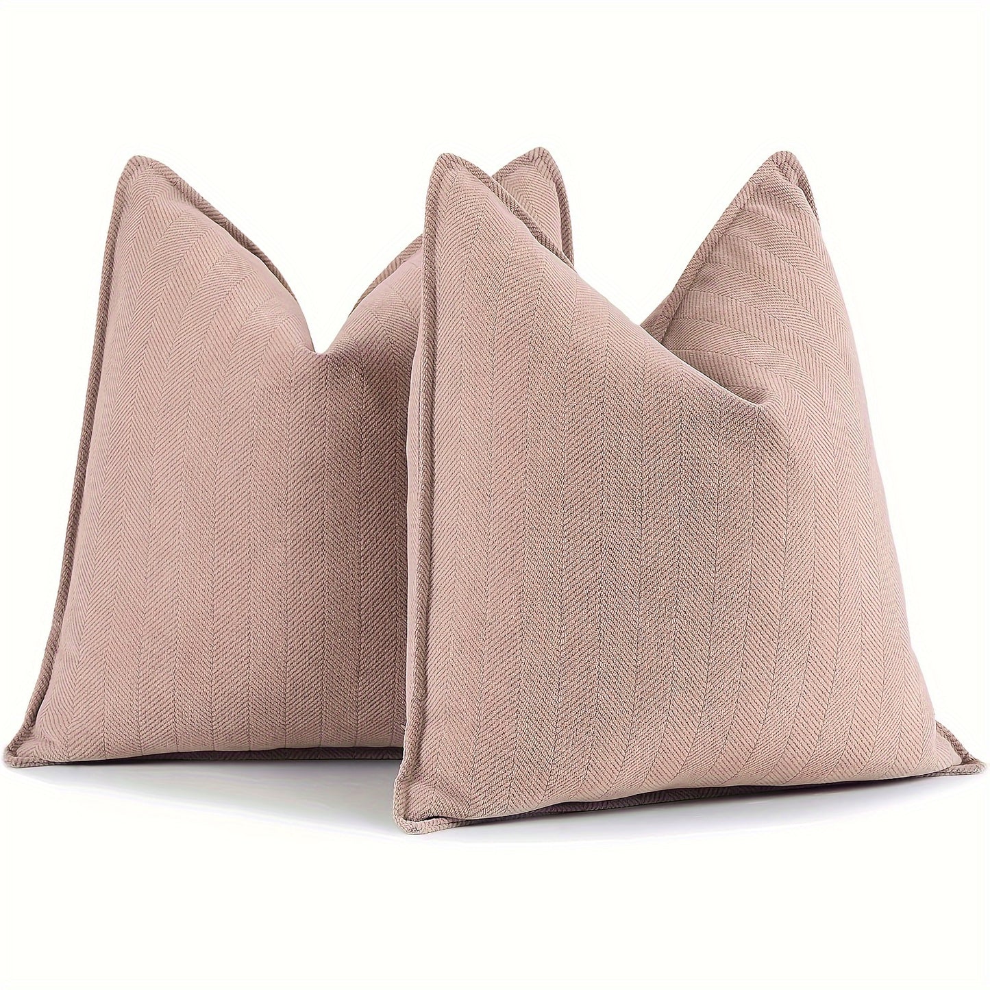 2-Piece Chenille Herringbone Pillowcase Set