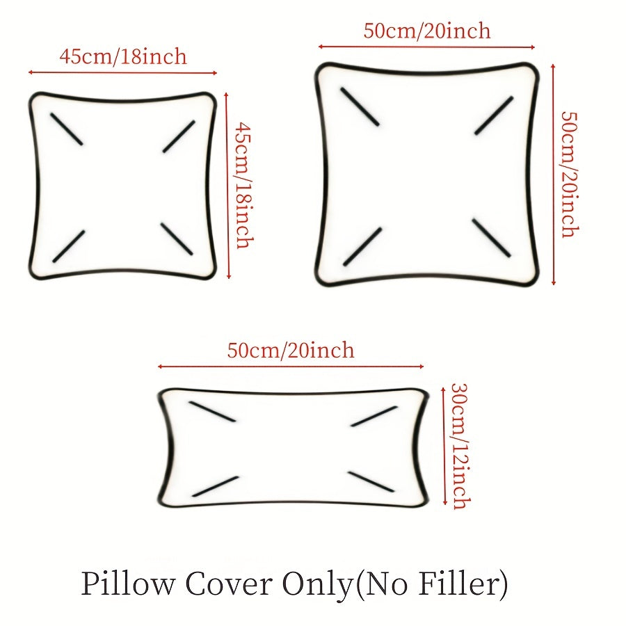 1pc Luxury Velvet Thick Cushion Cover