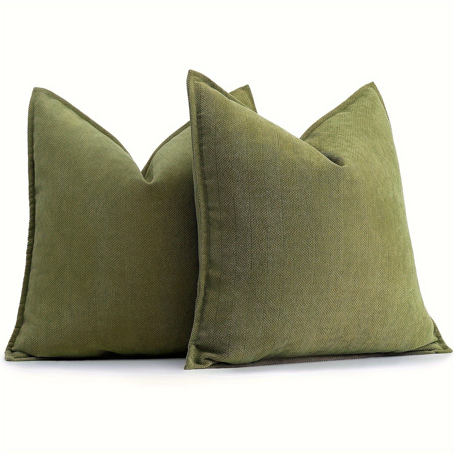 2-Piece Chenille Herringbone Pillowcase Set