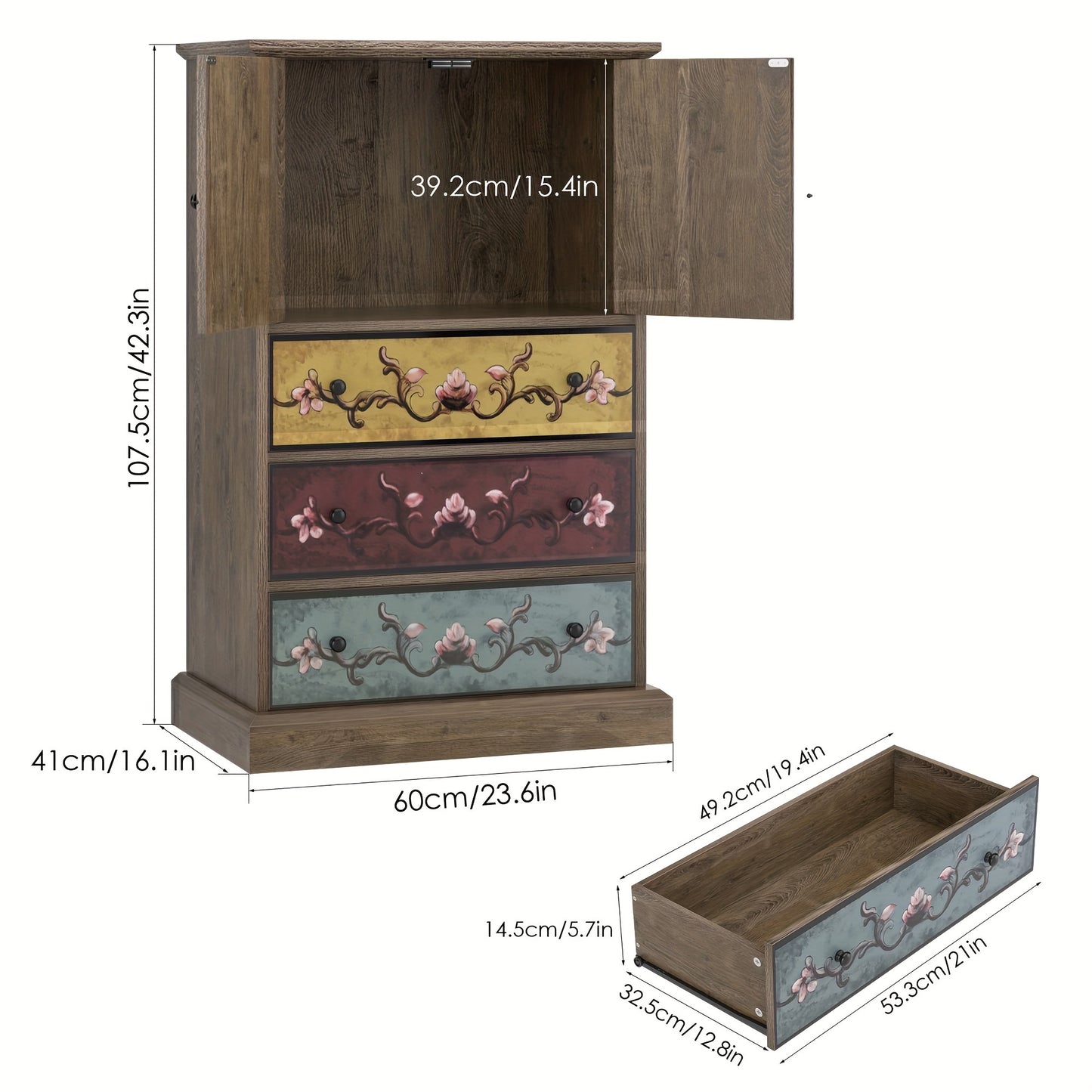 Boho Tall Dresser